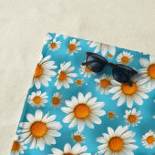 Serviette De Plage Jolies fleurs blanches (En situation)