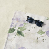 Serviette De Plage Jolies fleurs de lavande violette (En situation)