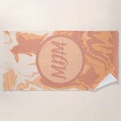 Serviette De Plage Jolies pinces de pêche (Devant)