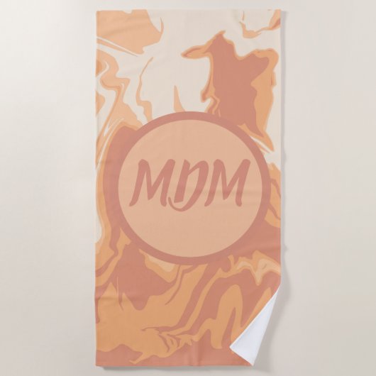 Serviette De Plage Jolies pinces de pêche (Devant)