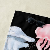 Serviette De Plage Jolies sirènes et méduses sous la mer (En situation)