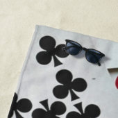 Serviette De Plage Jouer aux cartes Poker Games Queen King (En situation)
