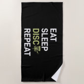 Serviette De Plage Joueur de Disc Golf | Manger Dormir Disc Golf Répé (Devant)