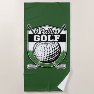 Serviette De Plage Joueur de golf Pro Golf Country Club