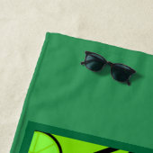 Serviette De Plage Joueur de tennis de pelouse Art graphique (En situation)