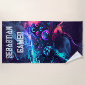 Serviette De Plage Joueur moderne enfants (Devant)