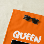 Serviette De Plage Joueuse Junior de Tennis (En situation)