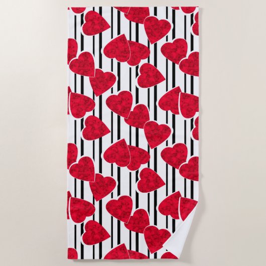 Serviette De Plage Jour de la Saint Valentin (Devant)