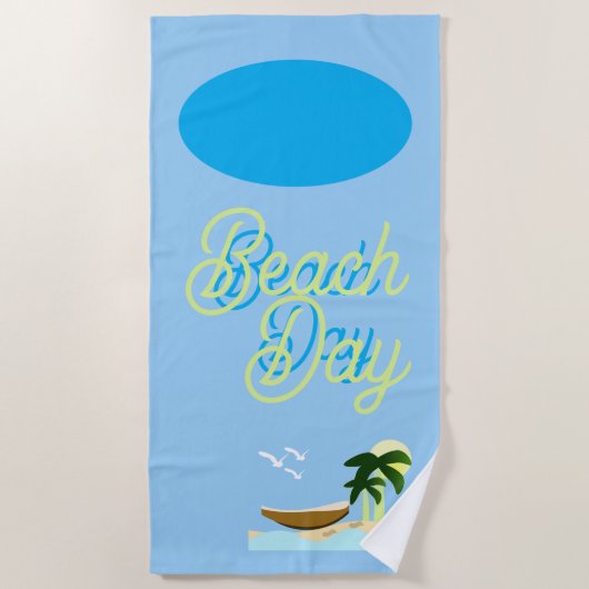 Serviette de plage jour de plage (Devant)