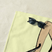 Serviette De Plage Jour vintage de la plage (En situation)
