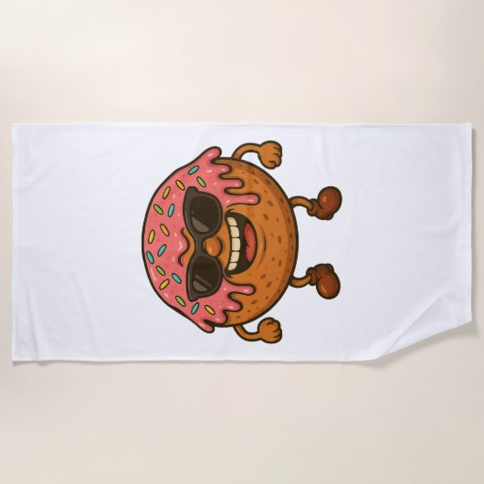 Serviette De Plage Joyeux beignets (Devant)