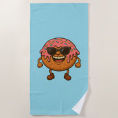 Serviette De Plage Joyeux Blu Donuts (Devant)