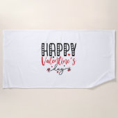 Serviette De Plage Joyeux cadeau Couple Saint-Valentin (Devant)