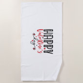 Serviette De Plage Joyeux cadeau Couple Saint-Valentin (Devant)