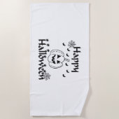 Serviette De Plage Joyeux Halloween (Devant)