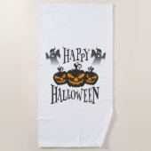 Serviette De Plage Joyeux Halloween (Devant)