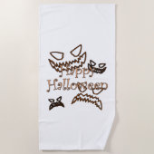 Serviette De Plage Joyeux Halloween (Devant)