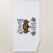 Serviette De Plage Joyeux Halloween (Devant)