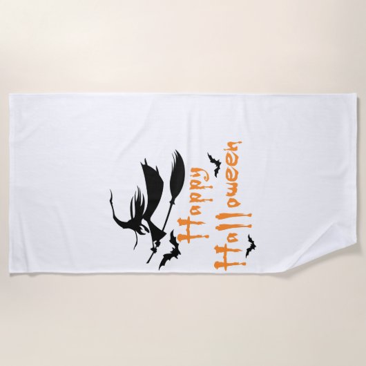 Serviette De Plage Joyeux Halloween (Devant)