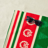 Serviette De Plage Joyeux Noël (En situation)