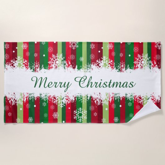 Serviette De Plage Joyeux Noël (Devant)