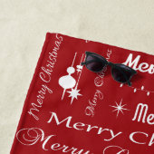Serviette De Plage Joyeux Noël (En situation)
