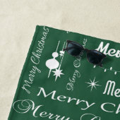 Serviette De Plage Joyeux Noël (En situation)