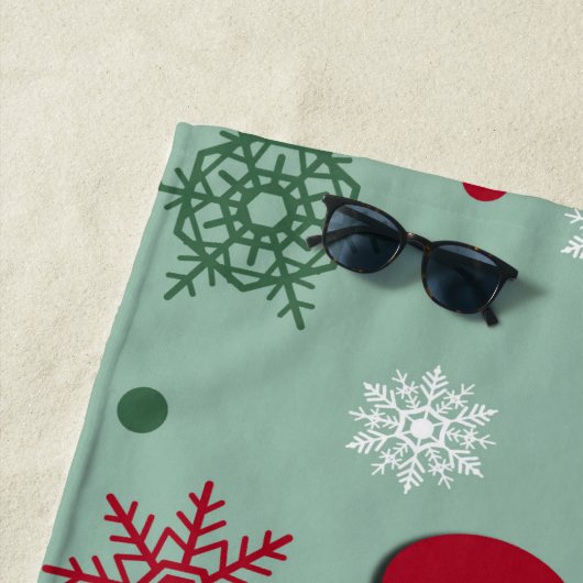 Serviette De Plage Joyeux Noël (En situation)