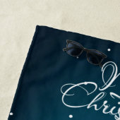 Serviette De Plage Joyeux Noël mignon Parachute moderne Père Noël (En situation)