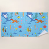 Serviette De Plage Joyeux Noël Shark (Devant)