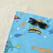 Serviette De Plage Joyeux Noël Shark (En situation)