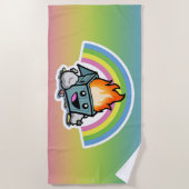 Serviette de plage "Joyeux Petit Feu de Débiteur" (Devant)