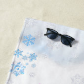 Serviette De Plage Joyeux Snowmans Joyeux Noël Beach Towel Party (En situation)