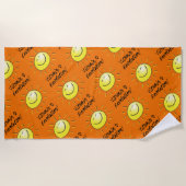 Serviette De Plage Joyeux soleil - Révolution de la vitamine D (Devant)