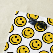 Serviette De Plage Joyeux visage (En situation)