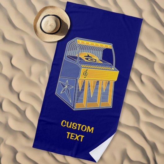 Serviette De Plage Juke-box Rétro