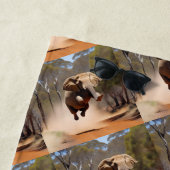 Serviette De Plage "Jumping Joy : Le saut des éléphants Animés" (En situation)