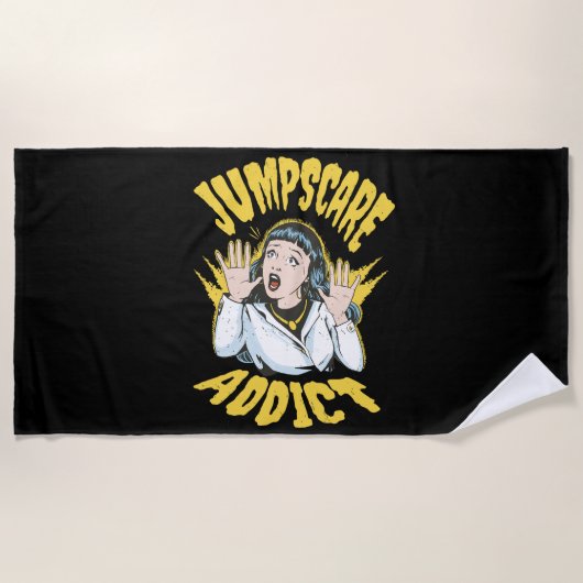 Serviette De Plage Jumpscare Addict (Devant)
