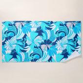 Serviette De Plage Jungle d'Hibiscus Florale tropicale hawaïenne - Tu (Devant)