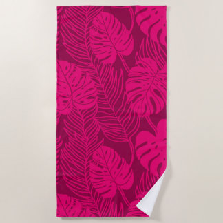 Serviette De Plage Jungle luxe - tropical pattern