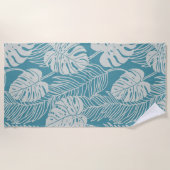 Serviette De Plage Jungle luxe - tropical pattern (Devant)