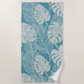 Serviette De Plage Jungle luxe - tropical pattern (Devant)