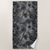Serviette De Plage Jungle noir (Devant)