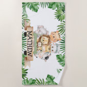 Serviette de plage Jungle Safari Kids (Devant)