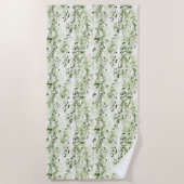 Serviette De Plage Jungle sauvage Green Ivy (Devant)