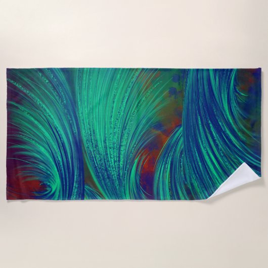 Serviette De Plage Jungle toxique (Devant)