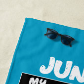 Serviette De Plage Junior Tennis Player Cadeau (En situation)