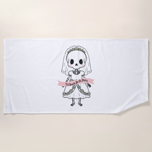 Serviette De Plage Jusqu'à la mort Fêtons-nous Halloween (Devant)