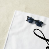 Serviette De Plage Juste marié, cadeau de douche nuptiale, cadeau fia (En situation)