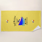 Serviette De Plage Juste Marié Funny Cruise Ship Personnalisé (Devant)
